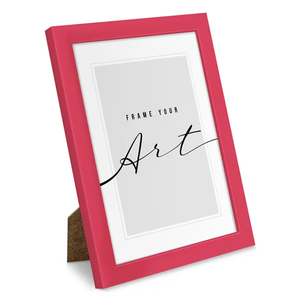 Cadre en plastique Isabella 10x15 cm | rose fuchsia | verre synthétique (2 mm)