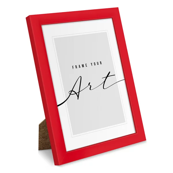 Cadre en plastique Isabella 10x15 cm | rouge | verre synthétique (2 mm)