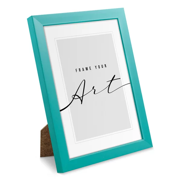Cadre en plastique Isabella 10x15 cm | turquoise | verre synthétique (2 mm)