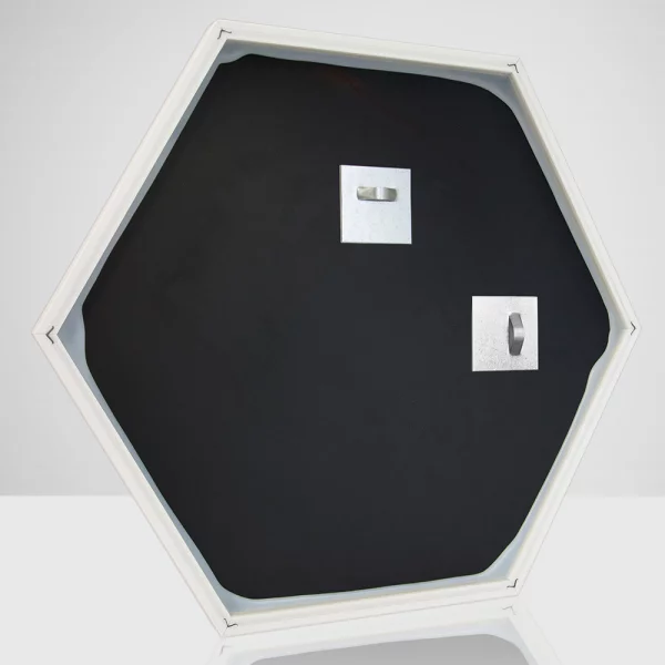 Hexagon Wandspiegel Honeycomb 35x40 cm | Grau | Spiegel (2 mm)