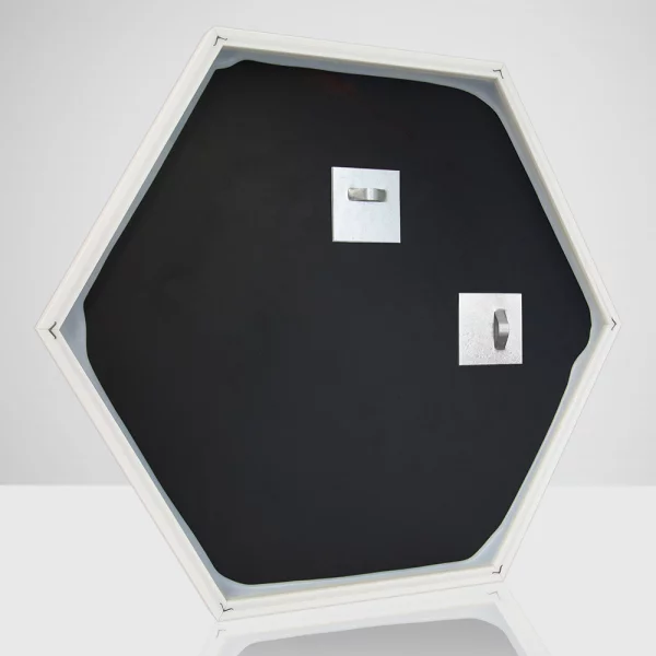 Hexagon Wandspiegel Honeycomb 35x40 cm | Weiß | Spiegel (2 mm)