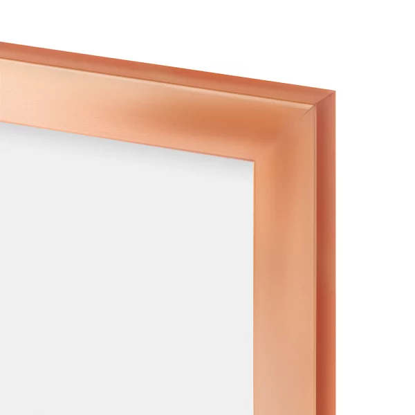 Kunststoff Bilderrahmen Maria 21x29,7 cm (A4) | Rosegold | Kunstglas (2 mm)
