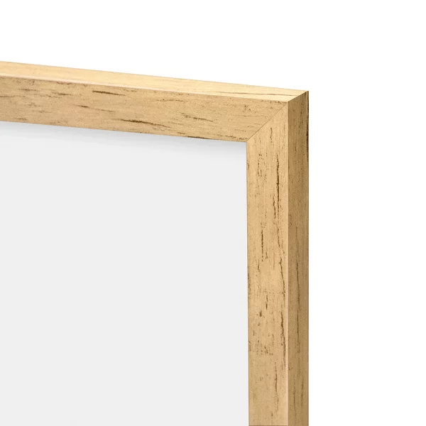Kunststoff Bilderrahmen Yasmina 60x90 cm | Birke | Kunstglas (2 mm)