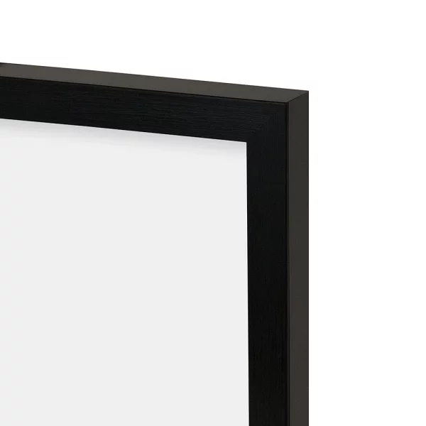 Kunststoff Bilderrahmen Yasmina 60x90 cm | Schwarz | Kunstglas (2 mm)