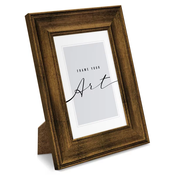 Kunststoff Bilderrahmen Silvia 18x24 cm | Kupfer matt | Kunstglas (2 mm)