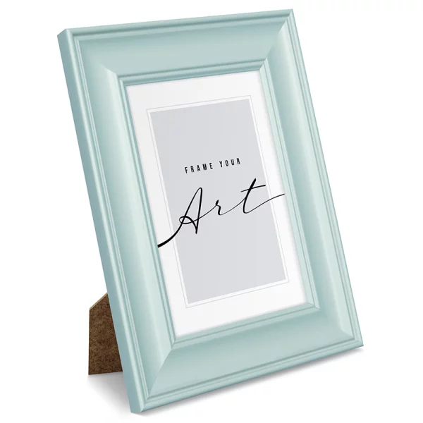 Cadre en plastique Silvia 10x15 cm | menthe | verre synthétique (2 mm)