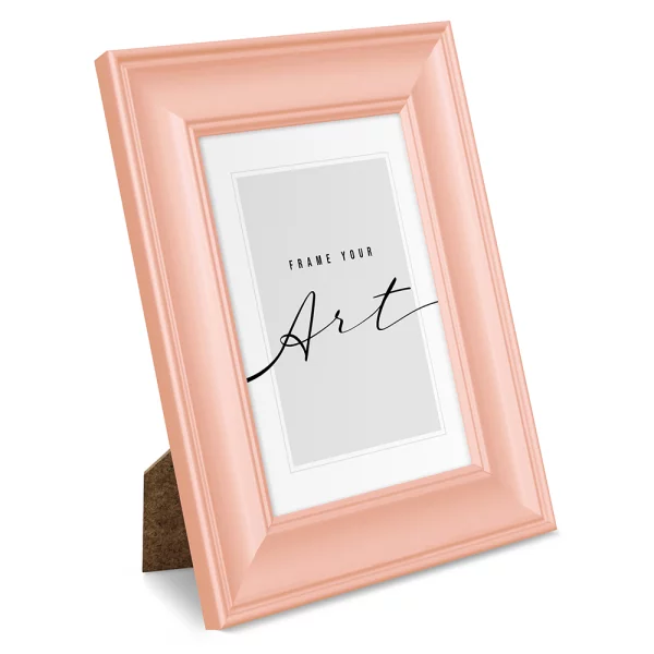 Cadre en plastique Silvia 10x15 cm | rose mat | verre synthétique (2 mm)