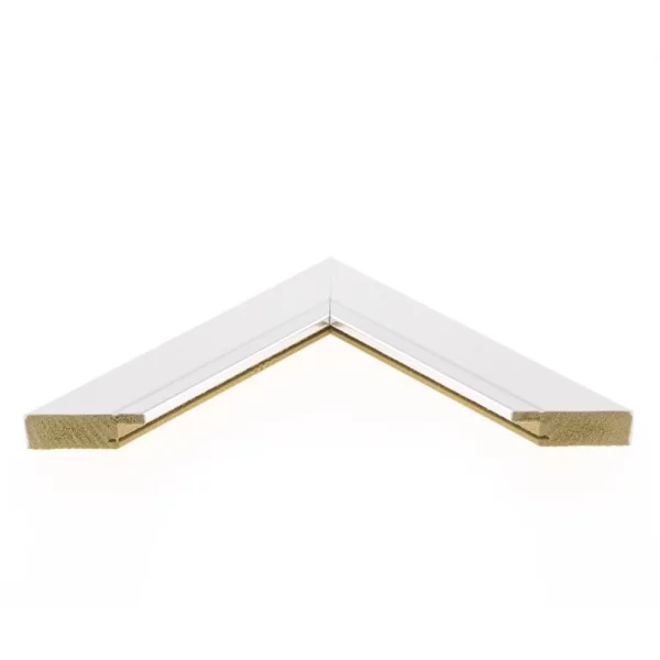 Cadre en plastique Schwaigern 9x13 cm | blanc avec bord en argent | verre standard (2 mm)
