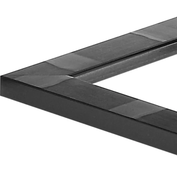 Cadre en plastique Heiningen 9x13 cm | noir design | verre standard (2 mm)