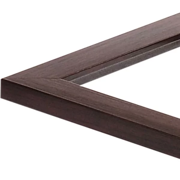 Cadre en plastique Weisweil 9x13 cm | wengé | verre standard (2 mm)