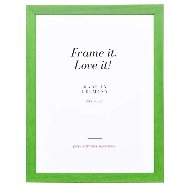 Cadre en bois Top Pro 10x15 cm | vert clair | verre standard (2 mm)