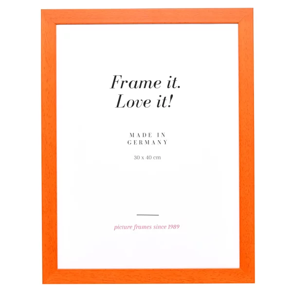 Cadre en bois Top Pro 15x20 cm | orange | verre standard (2 mm)