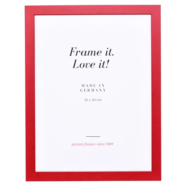 Cadre en bois Top Pro 10x15 cm | rouge | verre standard (2 mm)