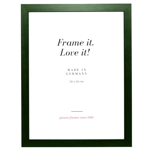 Cadre en bois Top Pro 10x15 cm | vert sapin | verre standard (2 mm)