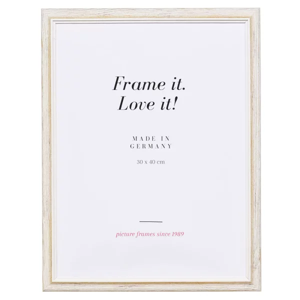 Cadre en bois Nancy 9x13 cm | blanc | verre standard (2 mm)