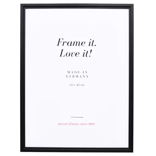 Cadre en bois Belfort 9x13 cm | noir | verre standard (2 mm)