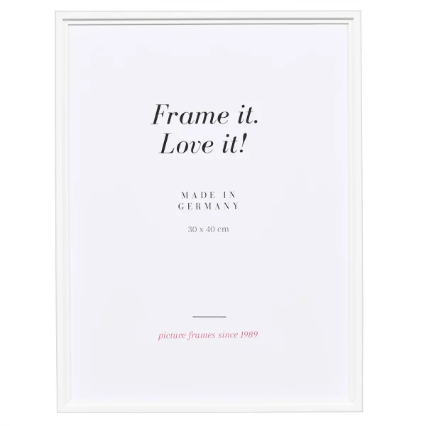 Cadre en bois Belfort 9x13 cm | blanc | verre standard (2 mm)