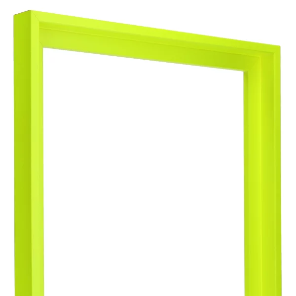 Schattenfugenrahmen Neon 70x100 cm | Neongelb | Leerrahmen (ohne Glas und Rückwand)