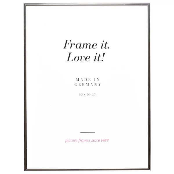 Cadre en aluminium Quadro 18x24 cm | argent brillant | verre standard (2 mm)