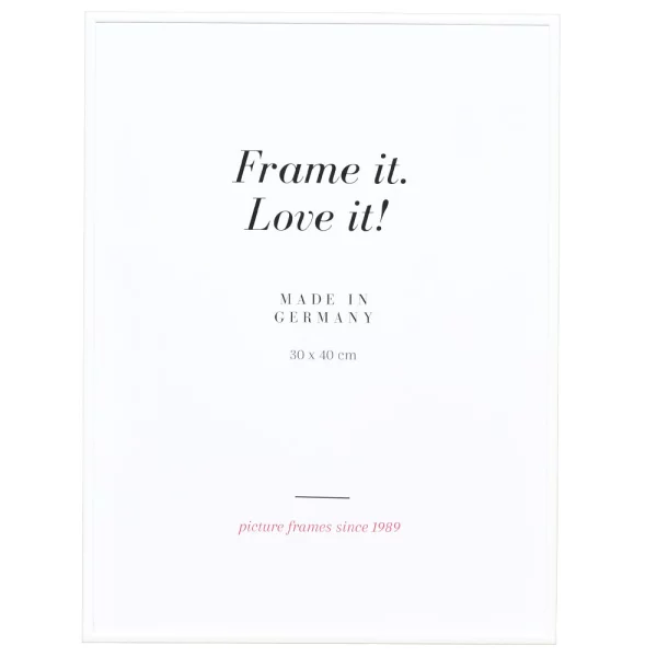 Cadre en aluminium Quadro 18x24 cm | blanc RAL 9010 | verre standard (2 mm)