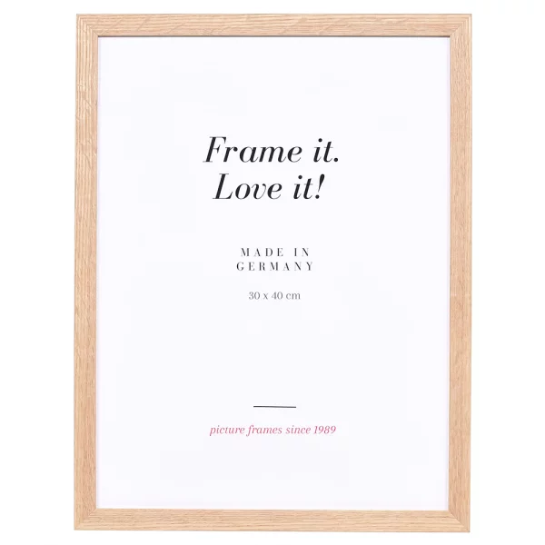 Cadre en bois Vienne 9x13 cm | chêne | verre standard (2 mm)