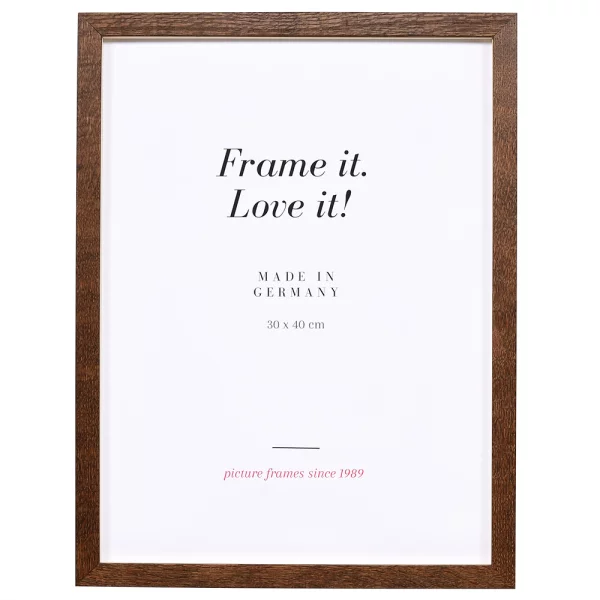 Cadre 3D Vienne sur mesure noyer | verre standard (2 mm)