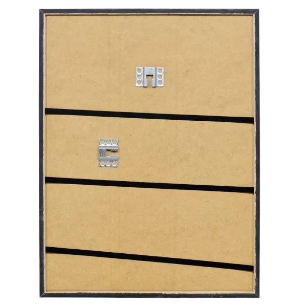 Cadre en bois Caen coupe sur mesure argent | verre standard (2 mm)