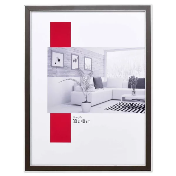 Cadre en bois Moulins sur mesure brun | verre standard (2 mm)