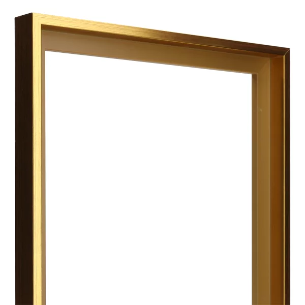 Schattenfugenrahmen Eclipse 21x29,7 cm (A4) | Antikgold | Leerrahmen (ohne Glas und Rückwand)