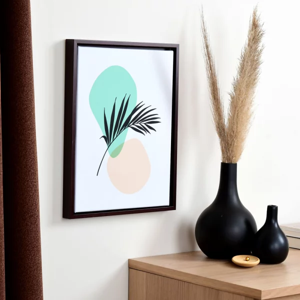 Schattenfugenrahmen Eclipse, Natur 60x80 cm | Wenge | Leerrahmen (ohne Glas und Rückwand)