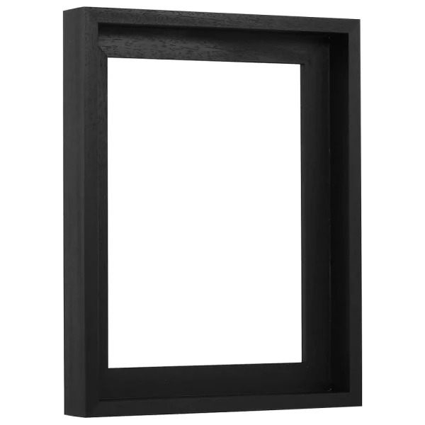 Schattenfugenrahmen Eclipse XL, Schwarz 30x30 cm | Schwarz | Leerrahmen (ohne Glas und Rückwand)