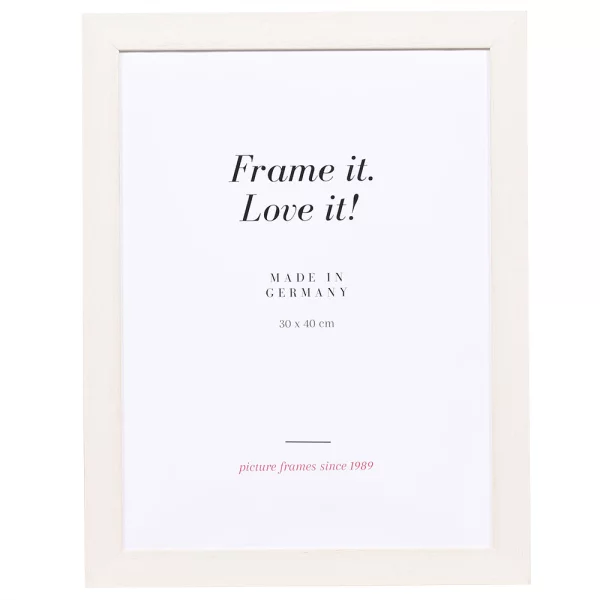 Cadre en bois Nouvelle 9x13 cm | blanc | verre standard (2 mm)