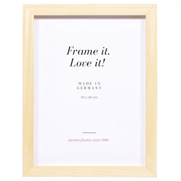 Cadre 3D en bois Nouvelle 10x15 cm | naturel | verre standard (2 mm)