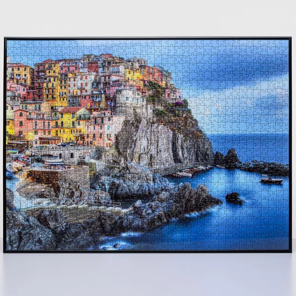 Cadre en plastique pour puzzles - format non standard jusqu'à 100x100 cm noir | verre synthétique (1,5 mm)