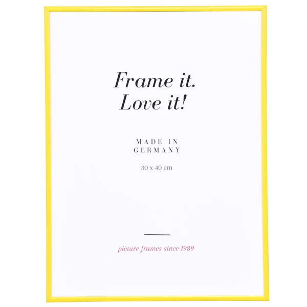 Cadre en plastique ART 42x59,4 cm (A2) | jaune | verre standard (2 mm)