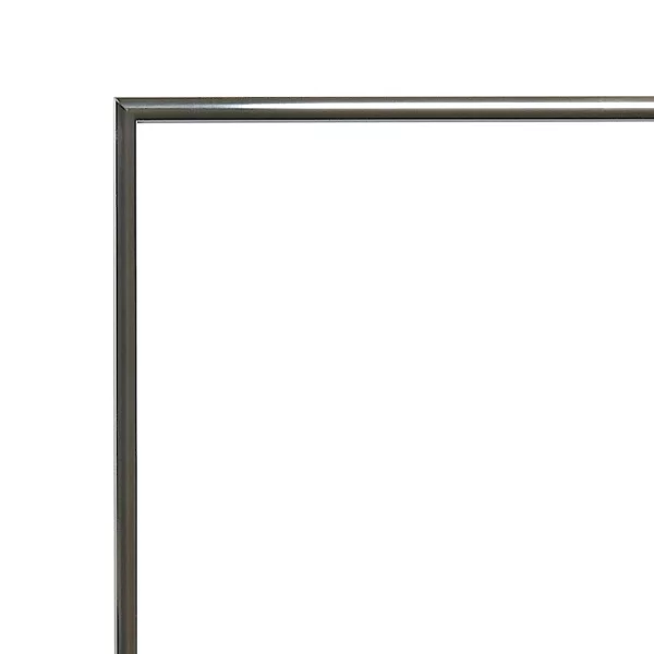 Miroir de salle de bain Quadro bordures en aluminium 18x24 cm | argent ancien brillant | miroir (3 mm)