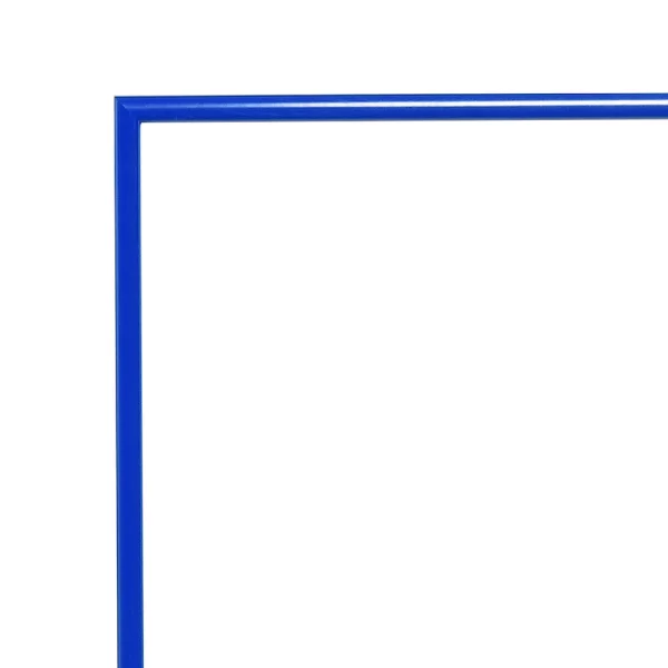 Miroir de salle de bain Quadro bordures en aluminium 18x24 cm | bleu RAL 5010 | miroir (3 mm)