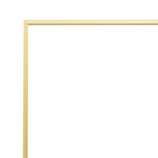 Miroir de salle de bain Quadro bordures en aluminium 18x24 cm | or mat | miroir (3 mm)