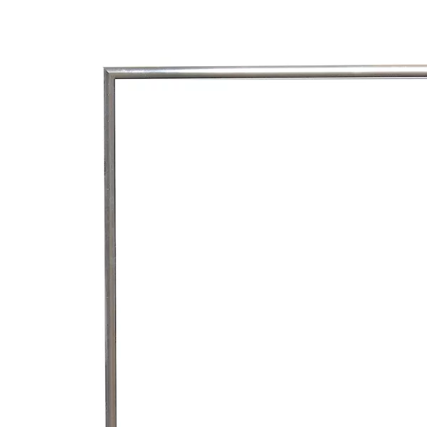 Miroir de salle de bain Quadro bordures en aluminium 18x24 cm | argent brillant | miroir (3 mm)