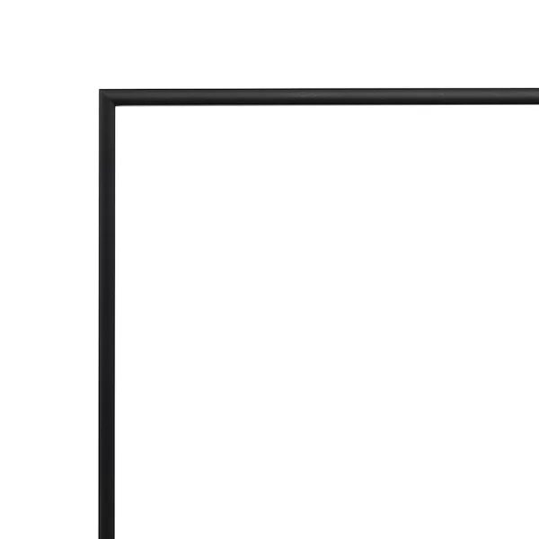Alu Spiegelrahmen Quadro 18x24 cm | schwarz matt | Spiegel (3 mm)