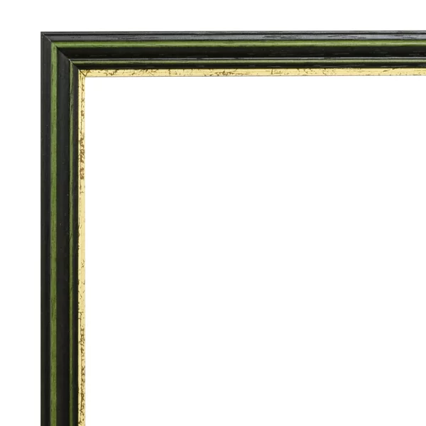 Spiegelrahmen Toulouse 30x45 cm | grün-gold | Spiegel (3 mm)