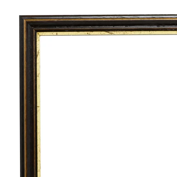 Spiegelrahmen Toulouse 30x45 cm | nussbraun-gold | Spiegel (3 mm)