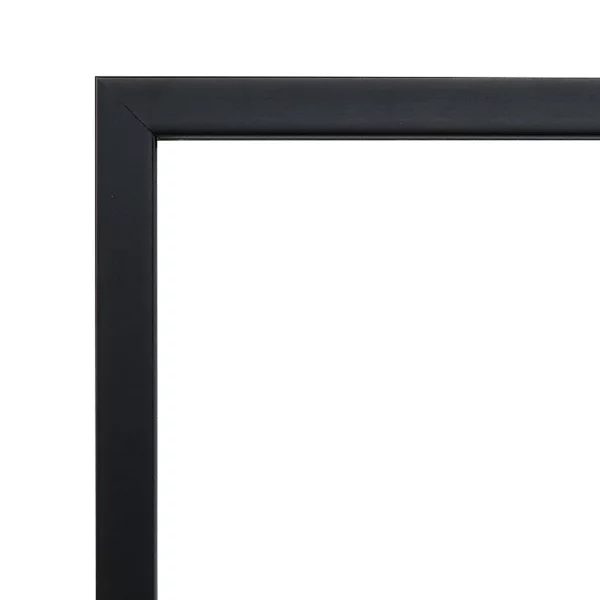 Cadre pour miroir Figari sur mesure noir | miroir (3 mm)