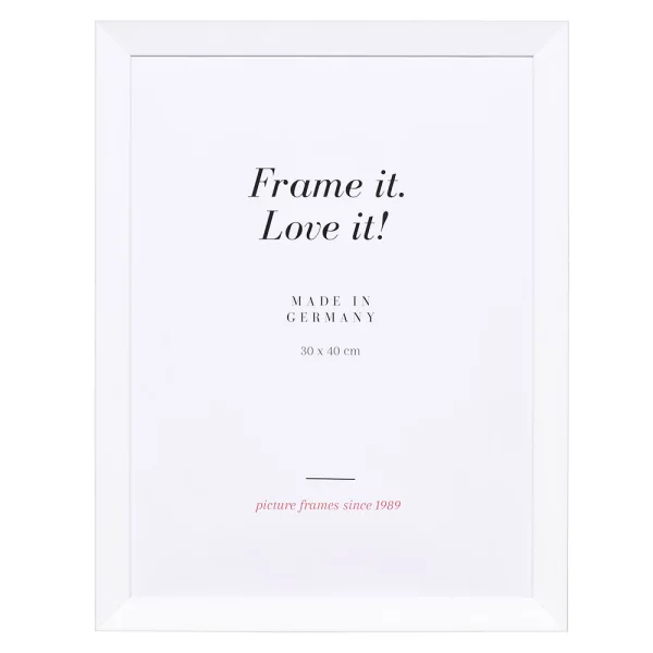 Cadre en bois Top N 10x10 cm | blanc | verre standard (2 mm)