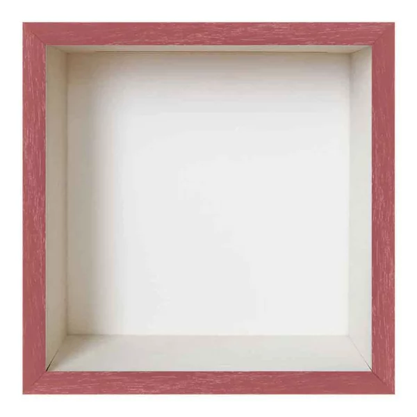 Cadre Unibox 20x20 cm | rouge-blanc | verre standard (2 mm)