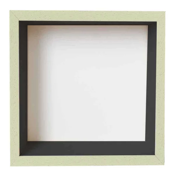 Cadre Unibox sur mesure vert noir | verre standard (2 mm)