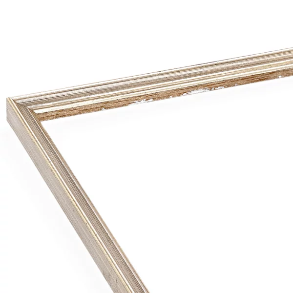 Barockrahmen Genf nach Maß altsilber, patiniert | Normalglas (2 mm)