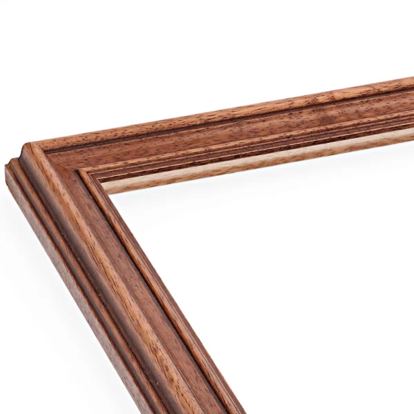 Holzrahmen Horgen nach Maß nussbaum | Normalglas (2 mm)