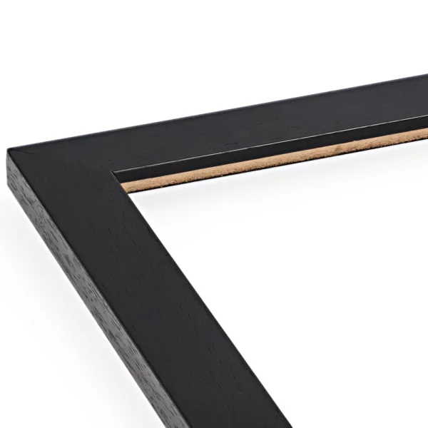 Holzrahmen Bellinzona 20x30 cm | Schwarz seidenmatt | Leerrahmen (ohne Glas und Rückwand)