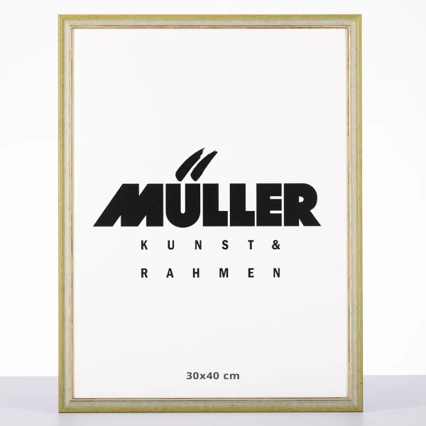 Cadre en bois Thuringe sur mesure vert | verre standard (2 mm)